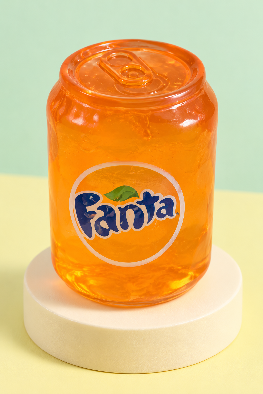 Orange mini soda can squishy
