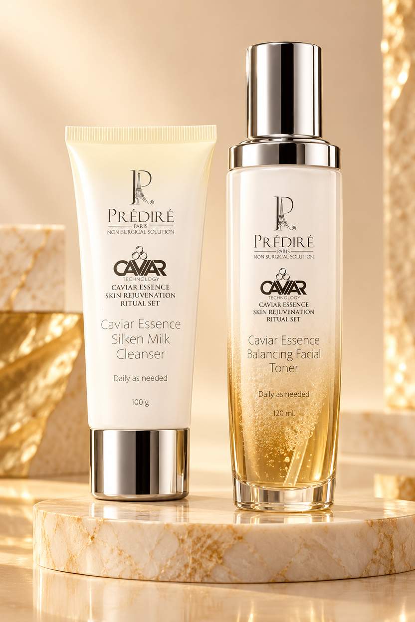 Prédiré Caviar Essence Silken Milk Cleanser and Balancing Facial Toner