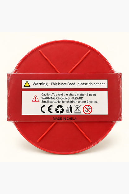 Actual red package safety warnings and country of origin
