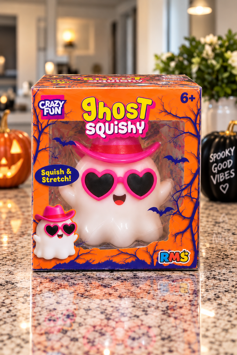 RMS Crazy Fun Ghost Squishy original retail package front