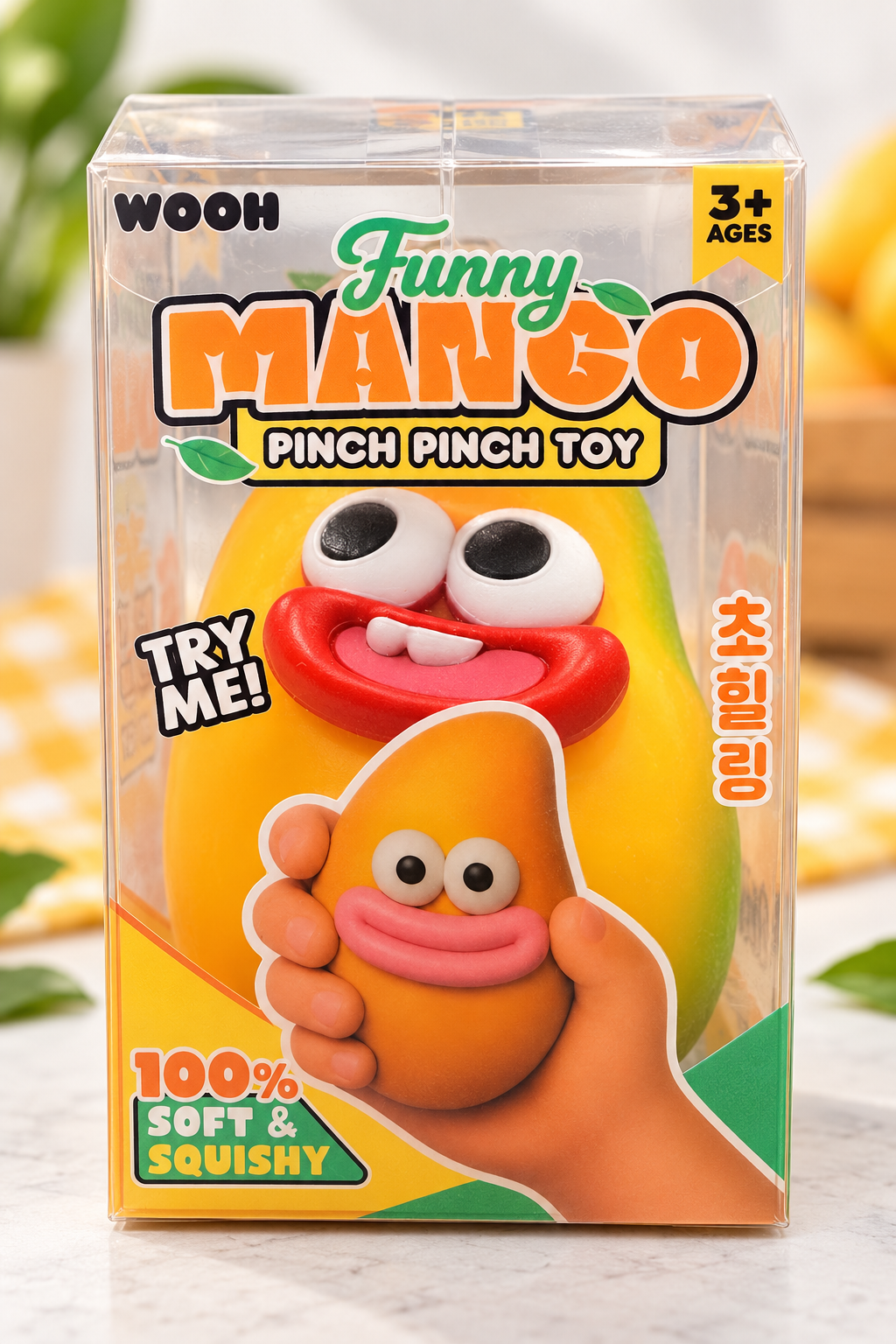 Funny Mango Pinch Pinch Toy retail package