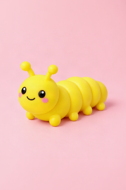 Yellow SoftMart jumbo scented caterpillar squishy variant