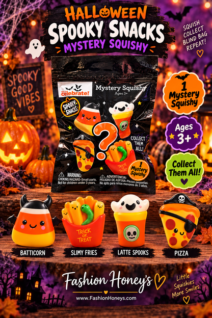 Way to Celebrate Spooky Snacks Mystery Squishy product information and safety