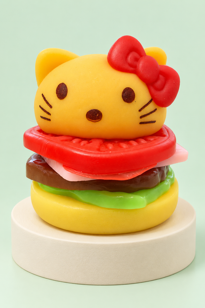 Taba Hamburger Squishy – 6-Layer Puppy & Kitten Toys