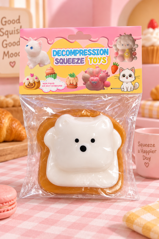 Two-layer Taba type toast squishy in original retail package