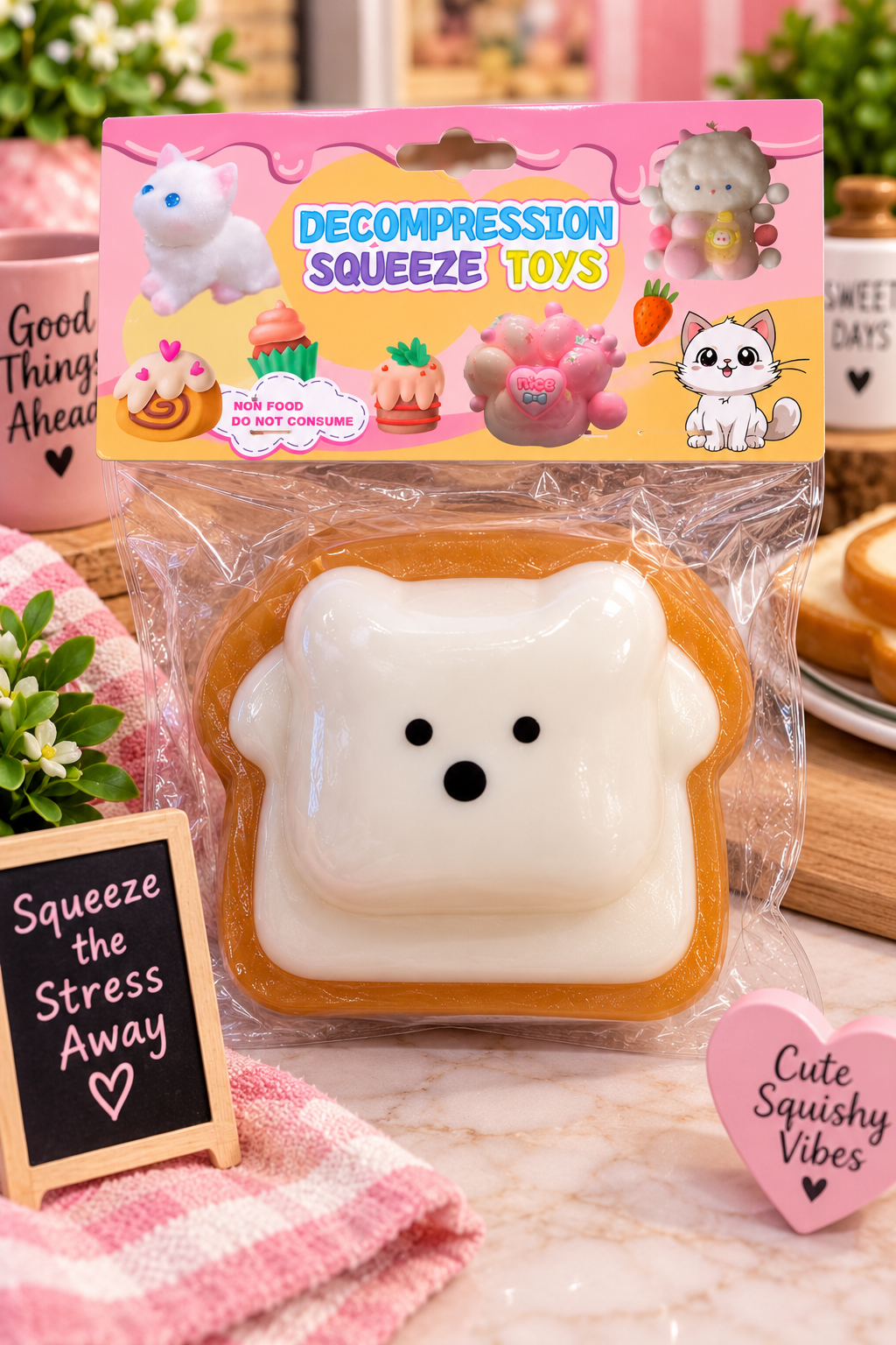 Two-layer Taba type toast squishy packaged product image