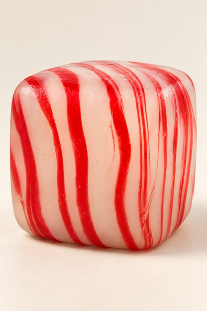 Red and white ToyMania Giant Squishy Marble Cube, unboxed product view