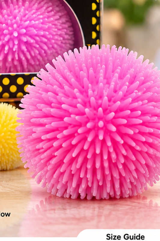 Pink UNZIP TOYS color changing fuzz ball